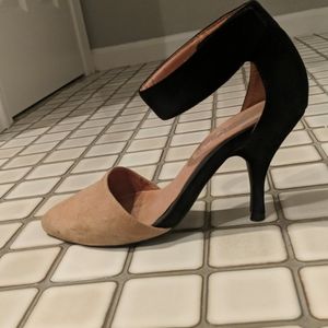 Jeffrey Campbell Soltair Suede Ankle Strap Pumps
